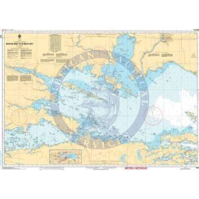 CHS Nautical Chart 6037: Iron Island to/à West Bay