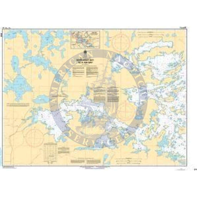 CHS Nautical Chart 6106: Northwest Bay to/à Ash Bay