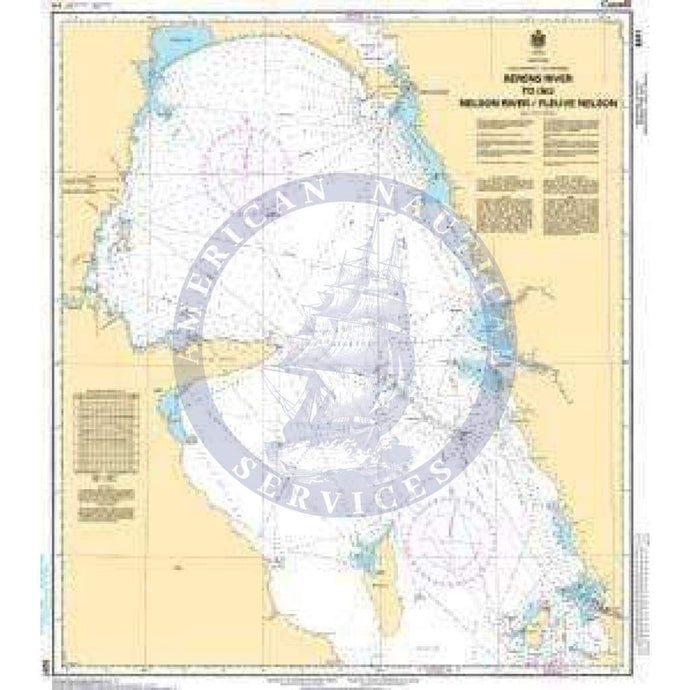 CHS Nautical Chart 6241: Berens River to/à Nelson River