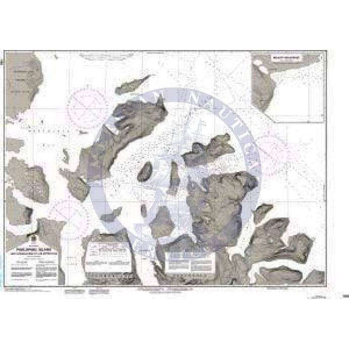 CHS Nautical Chart 7180: Padloping Island and Approaches/ et les Approches