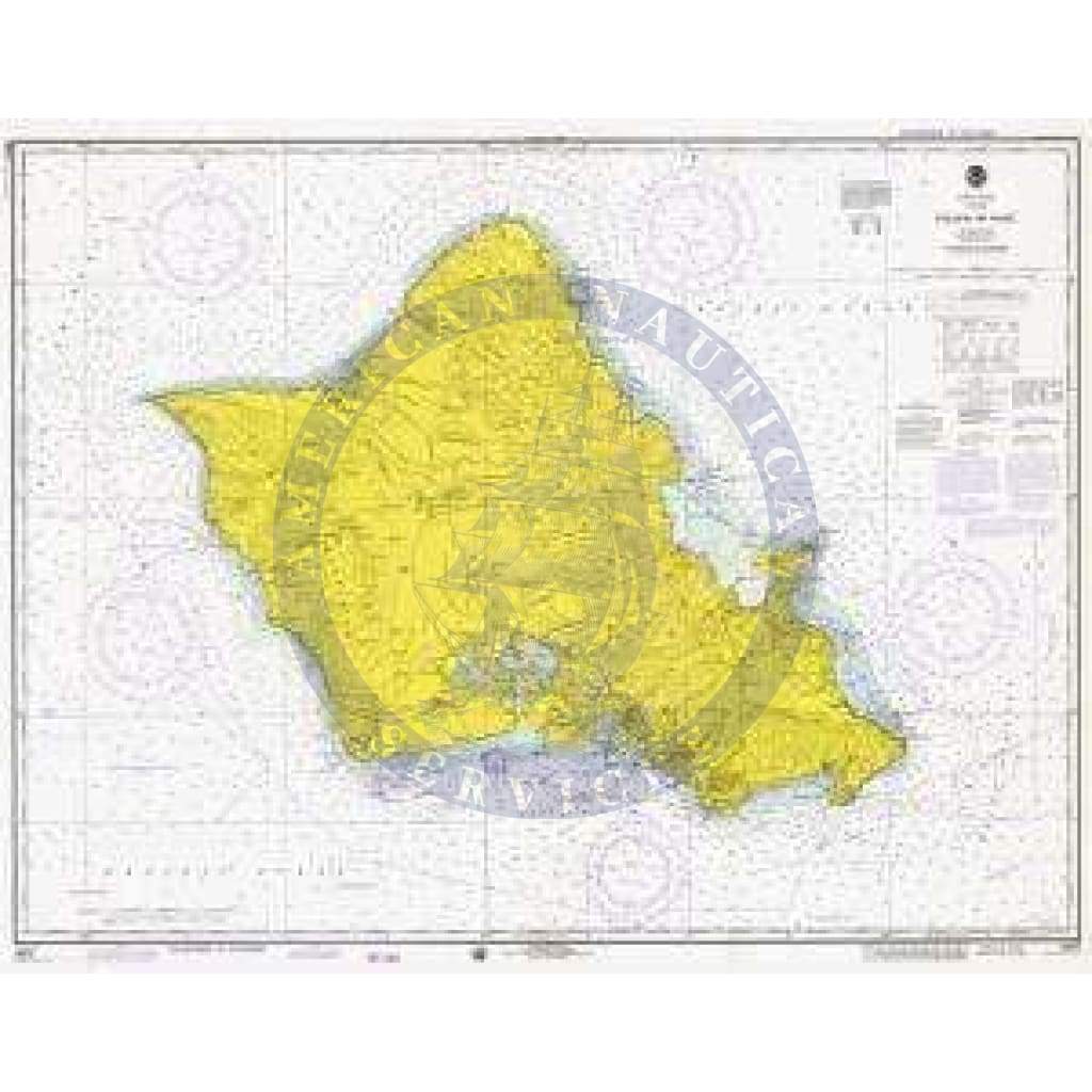 Historical Nautical Chart 19357121974 HI, Island Of Oahu Year 1974