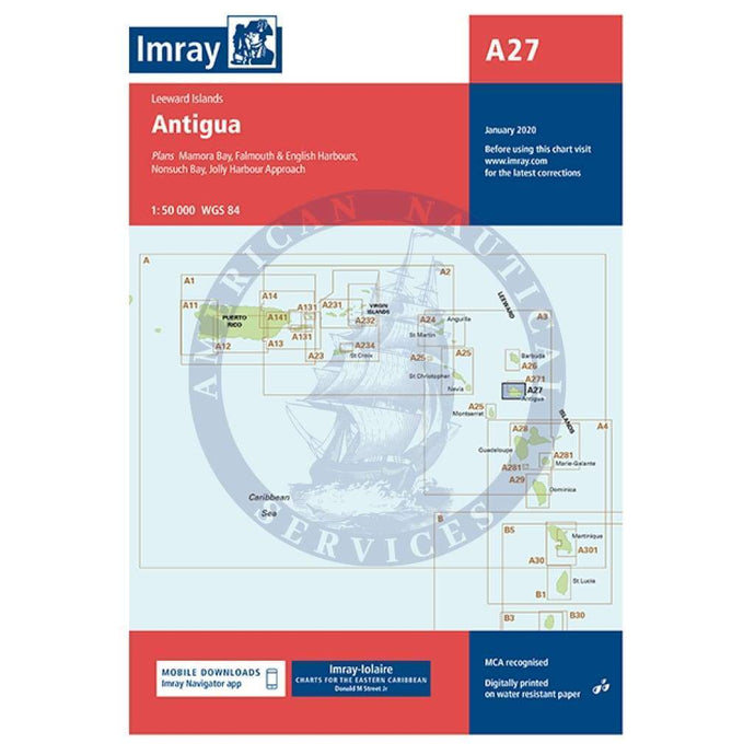 Imray Chart A27: Antigua