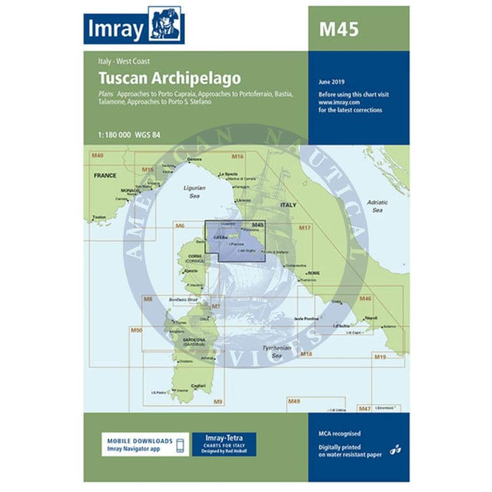 Imray Chart M45: Tuscan Archipelago