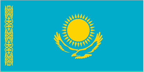 Kazakhstan Country Flag