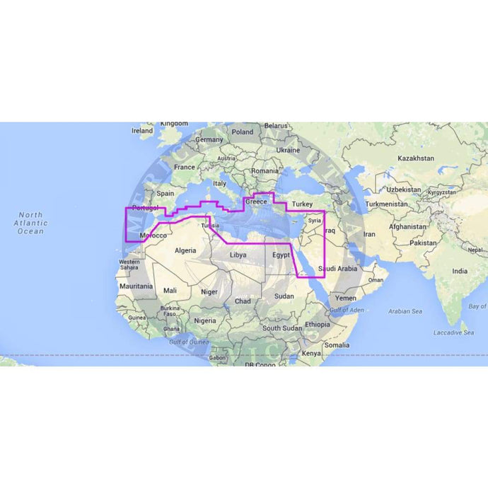 MapMedia C-Map Wide Vector Chart: WVJEMM112MAP - South Mediterranean and Aegean Seas