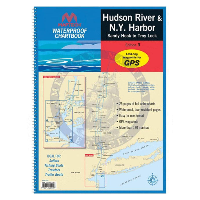 Maptech Waterproof Chartbook: Hudson River and New York Harbor, 3rd Edition