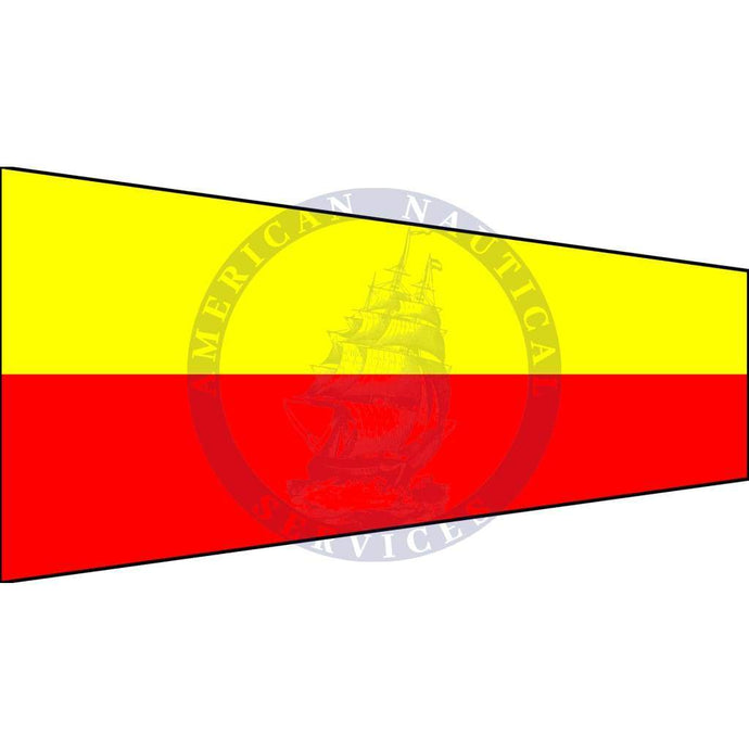 Marine Signal Flag Pennant Numeral 7 (Numeral Seven Pennant)