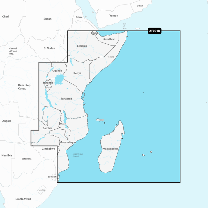 Navionics+ Chart AF001R: Africa, East