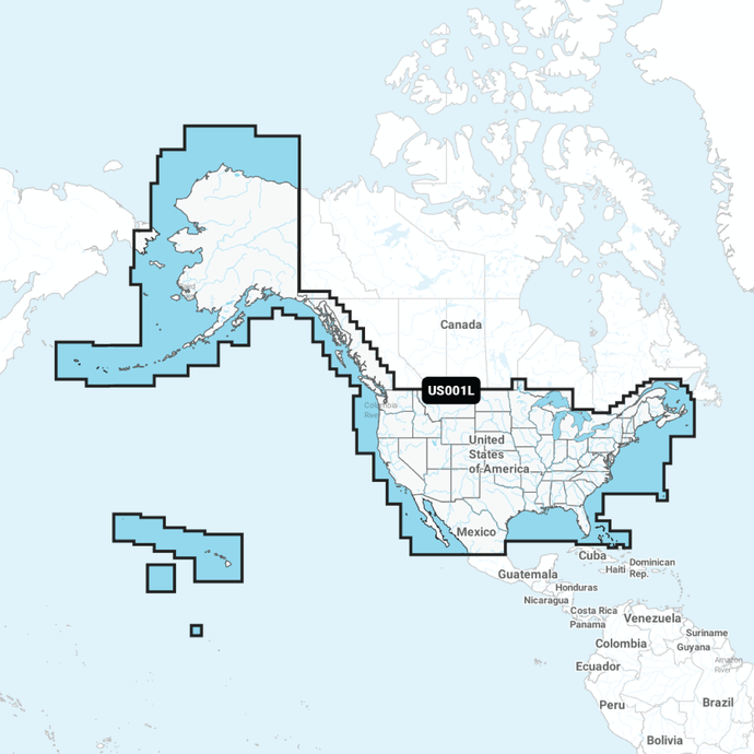 Navionics+ Chart US001L: U.S. & Coastal Canada