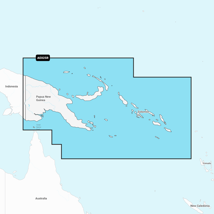 Navionics Platinum+ Chart AE025R: Papua New Guinea & Solomon Isl.