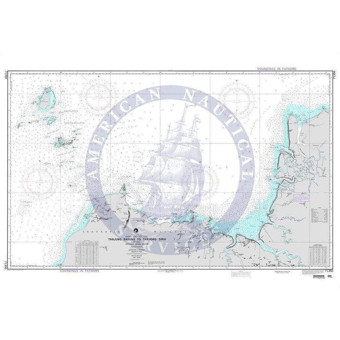 NGA Chart 71350: Tanjung Bayung to Tanjong Sirik including Kepulauan Natuna Selatan (OMEGA)