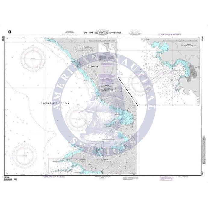 NGA Nautical Chart 21547: San Juan del Sur and Approaches