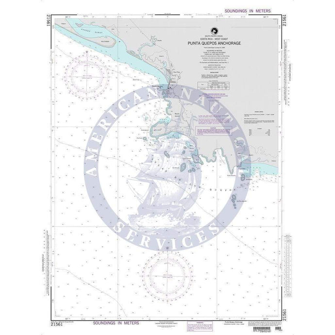 NGA Nautical Chart 21561: Punta Quepos Anchorage