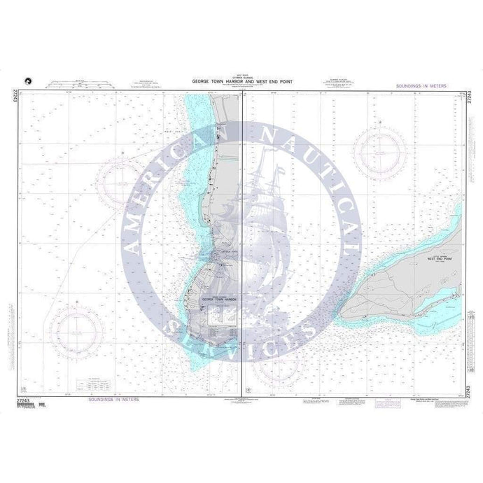 NGA Nautical Chart 27243: George Town Harbor and West End Point Plans: A. George Town Harbor (Grand Cayman)