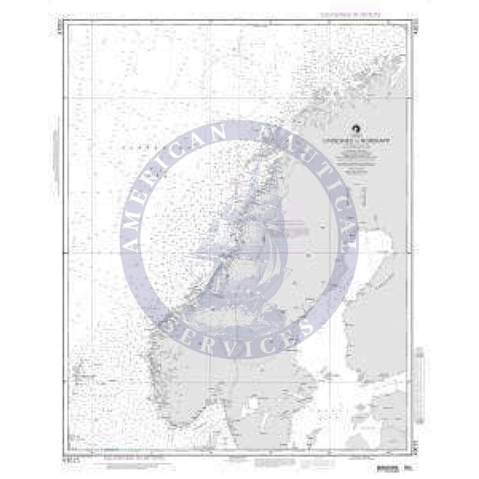 NGA Nautical Chart 43015: Lindesnes to Nordkapp