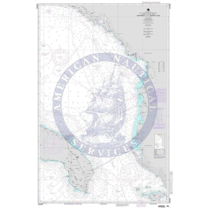 NGA Nautical Chart 54090: Entrance to the Adriatic Sea