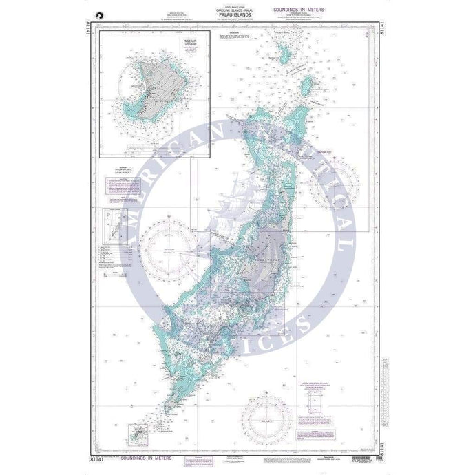 NGA Nautical Chart 81141: Palau Islands