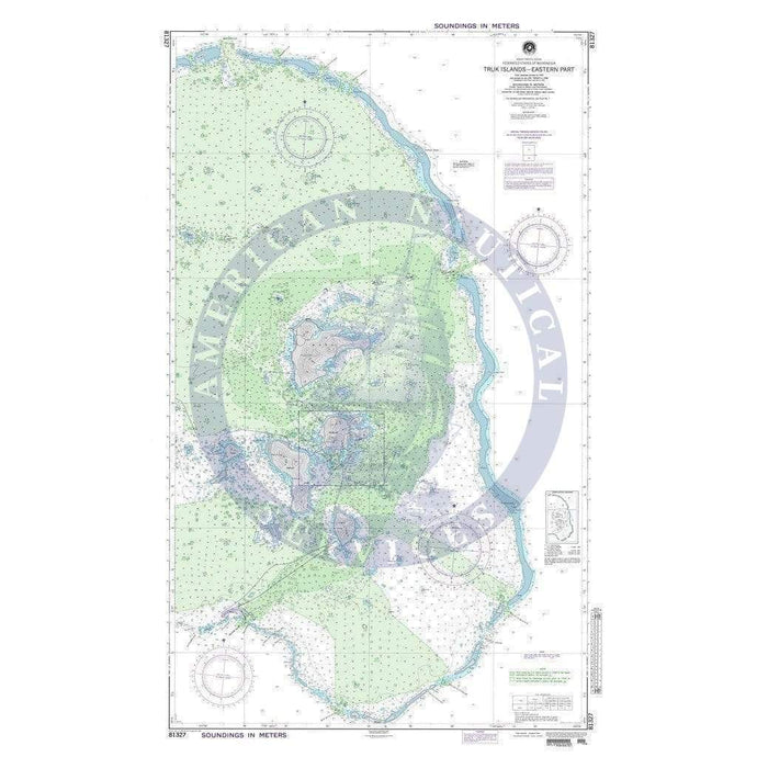 NGA Nautical Chart 81327: Truk Islands-Eastern Part