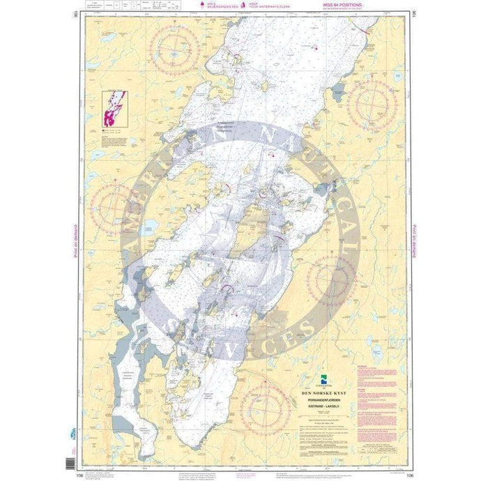NHS Chart 106: Porsangerfjorden, Kistrand - Lakselv