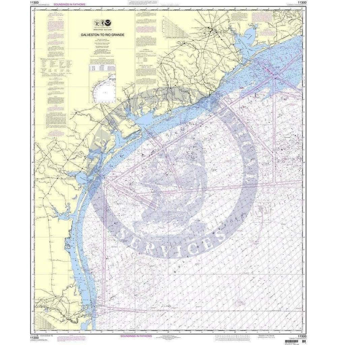 NOAA Nautical Chart 11300: Galveston to Rio Grande