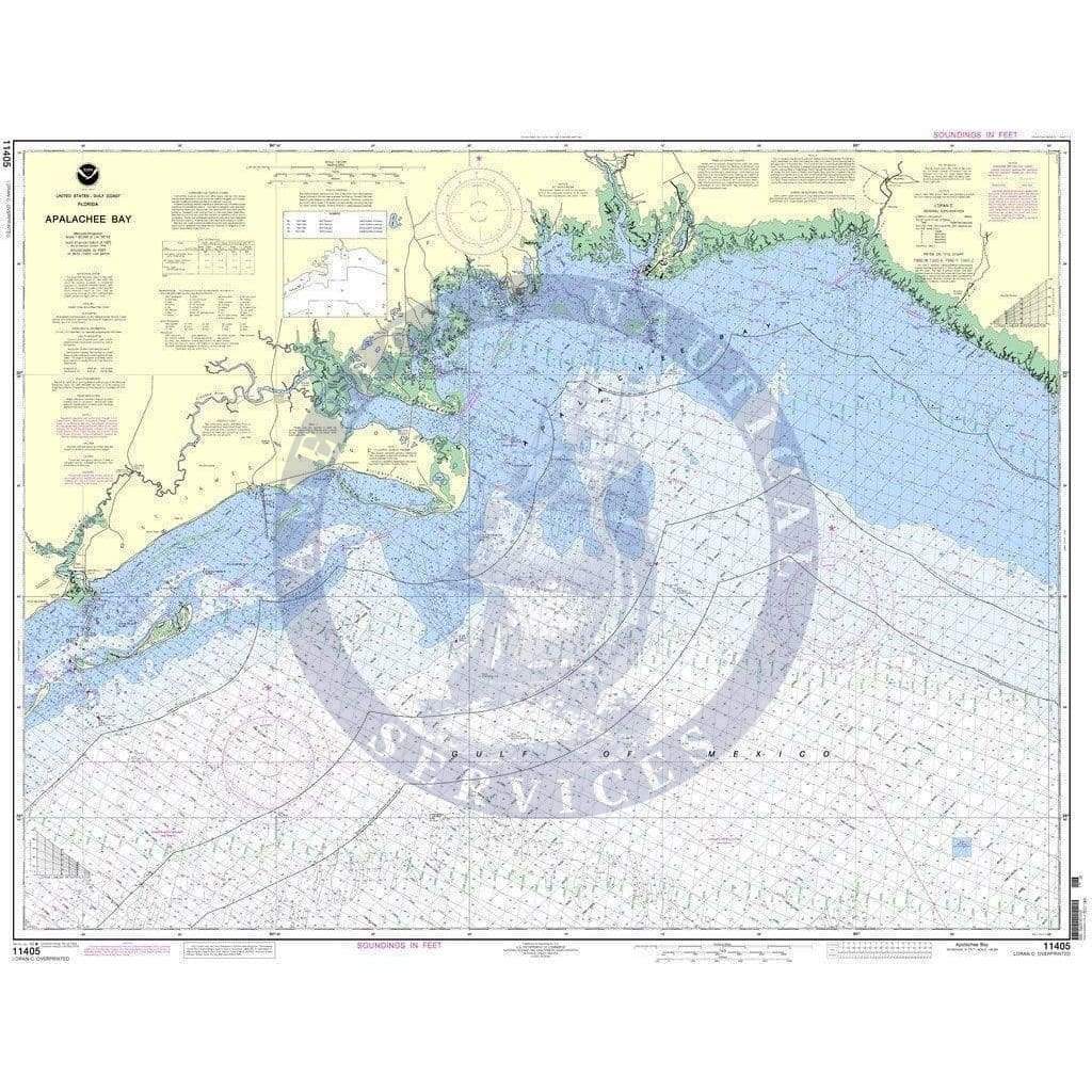 Noaa Nautical Chart 11405 Apalachee Bay Amnautical 7207