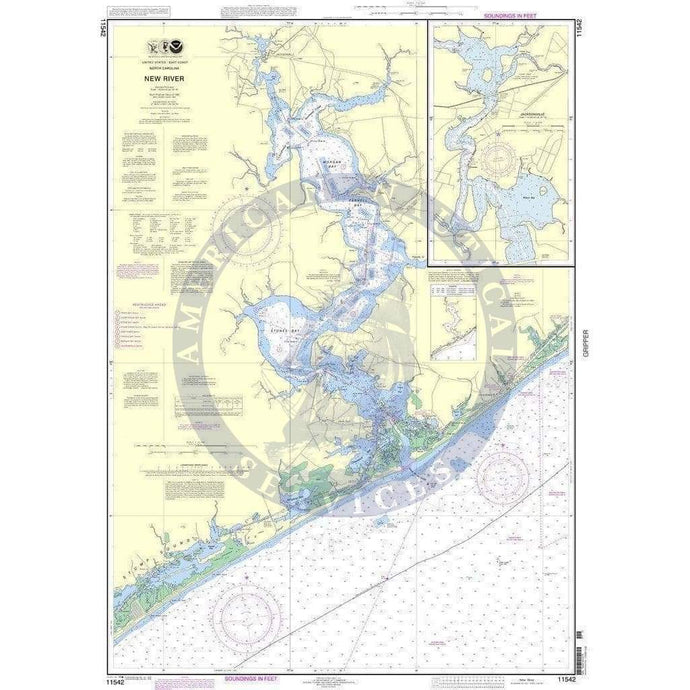NOAA Nautical Chart 11542: New River;Jacksonville