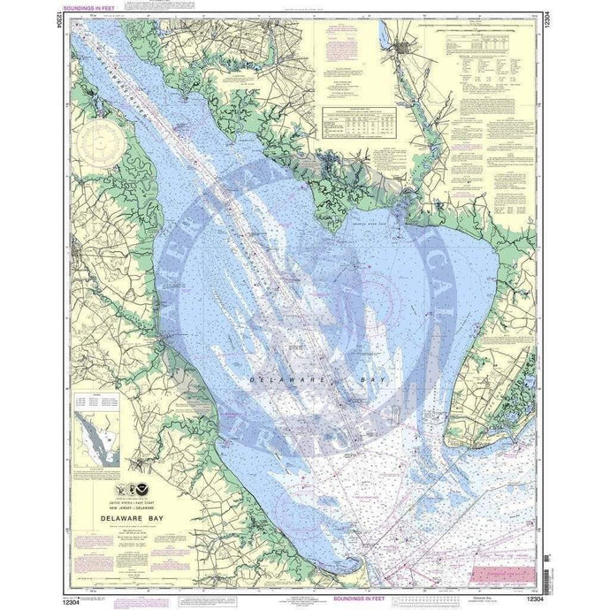 NOAA Nautical Chart 12304: Delaware Bay