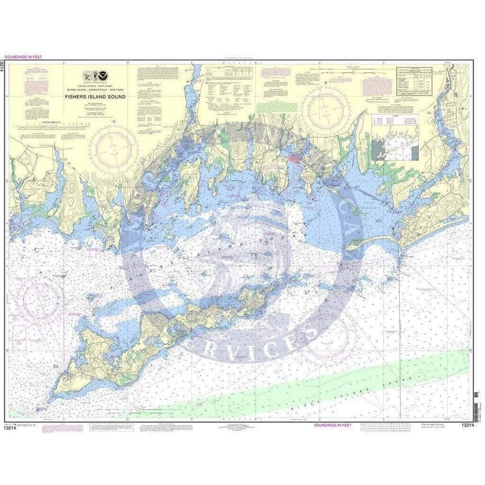 NOAA Nautical Chart 13214: Fishers Island Sound