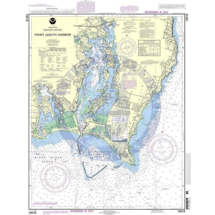 NOAA Nautical Chart 13219: Point Judith Harbor