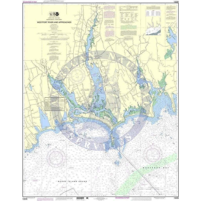 NOAA Nautical Chart 13228: Westport River and Approaches