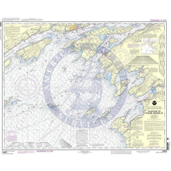 NOAA Nautical Chart 14802: Clayton to False Ducks ls.