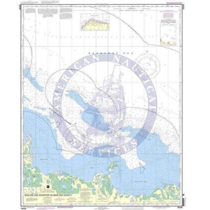 NOAA Nautical Chart 16046: McClure and Stockton Islands and vicinity