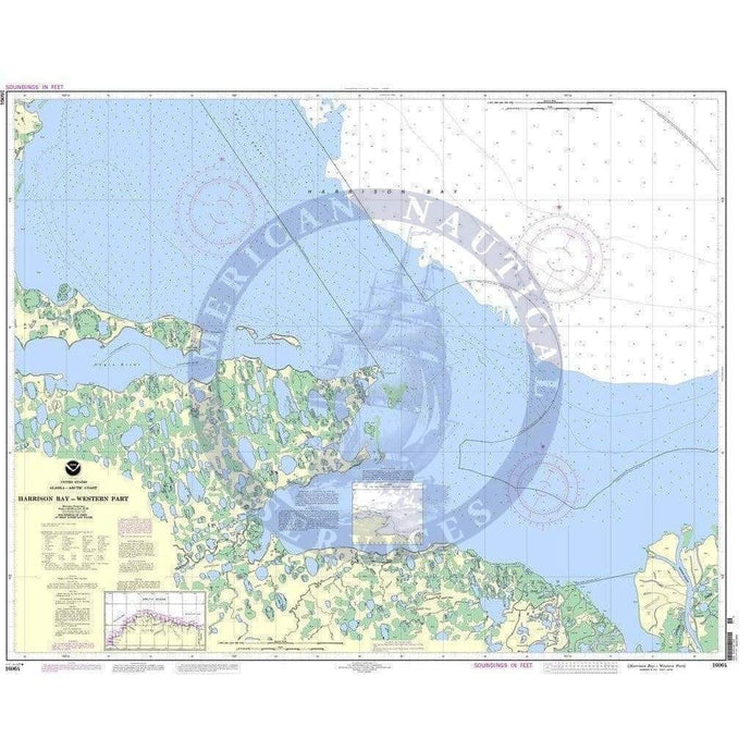 NOAA Nautical Chart 16064: Harrison Bay-western part