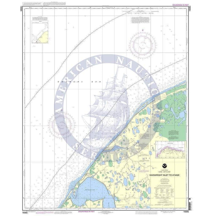 NOAA Nautical Chart 16085: Wainwright Inlet to Atainik