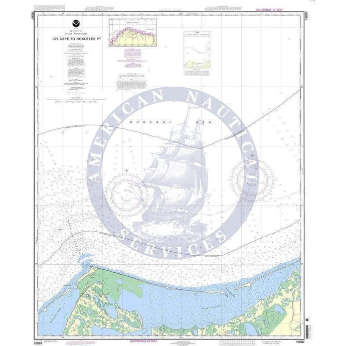 NOAA Nautical Chart 16087: Icy Cape to Nokotlek Pt.