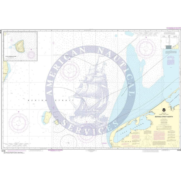 NOAA Nautical Chart 16190: Bering Strait North;Little Diomede Island