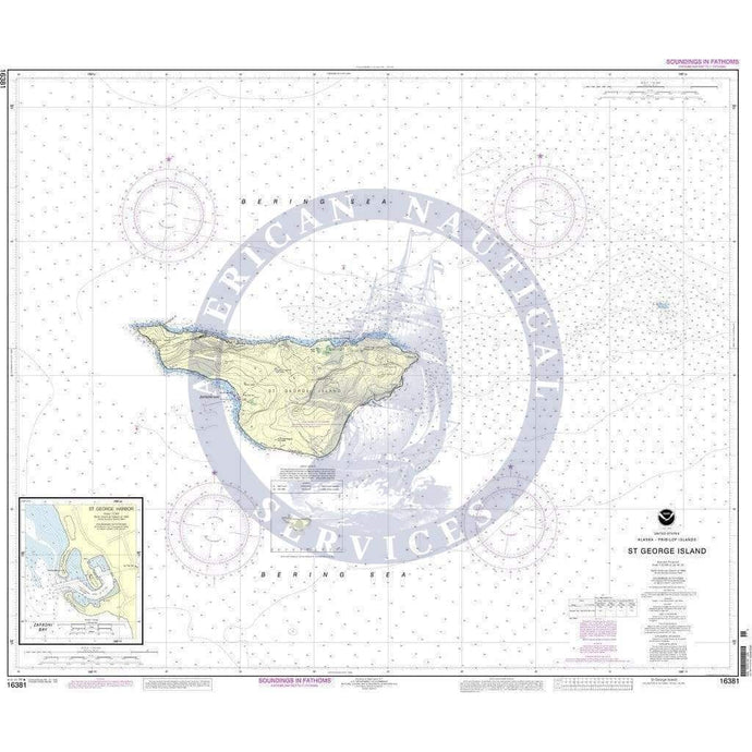 NOAA Nautical Chart 16381: St. George Island, Pribilof Islands