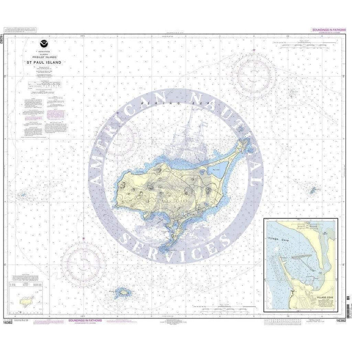 NOAA Nautical Chart 16382: St. Paul Island, Pribilof Islands