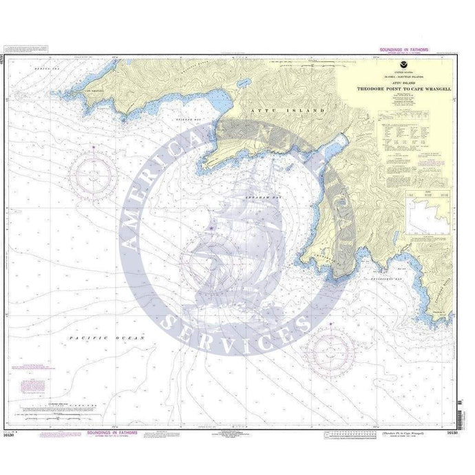 NOAA Nautical Chart 16430: Attu Island Theodore Pt. to Cape Wrangell