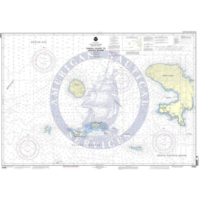 NOAA Nautical Chart 16465: Tanaga Island to Unalga Island