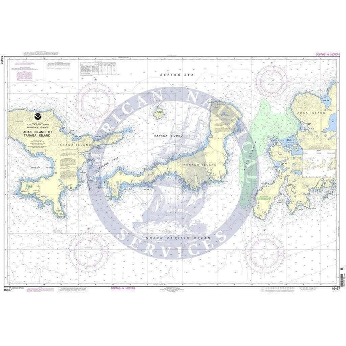 NOAA Nautical Chart 16467: Adak Island to Tanaga Island