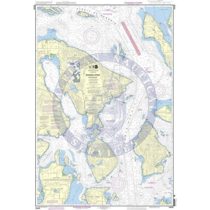 NOAA Nautical Chart 18430: Rosario Strait-northern part