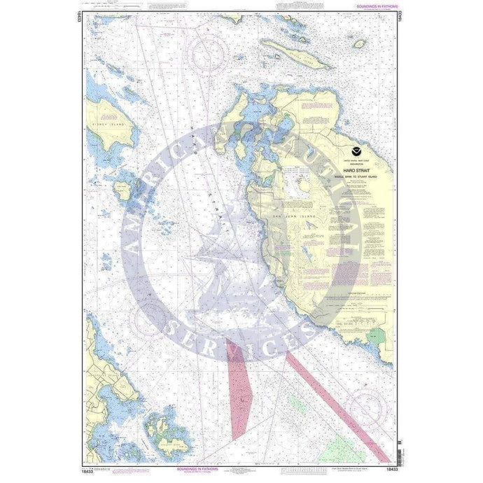 NOAA Nautical Chart 18433: Haro-Strait-Middle Bank to Stuart Island