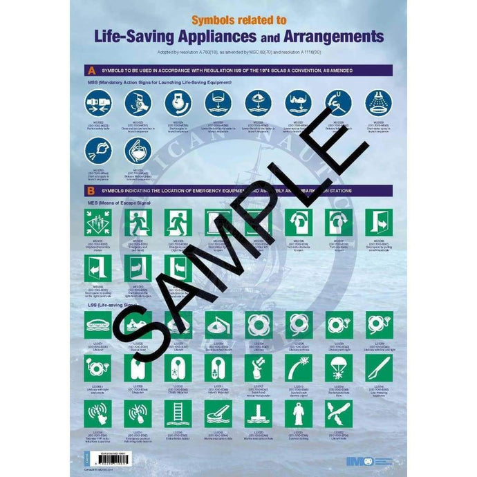 Poster: Symbols related to Life-Saving Appliances and Arrangements, 2018 Edition