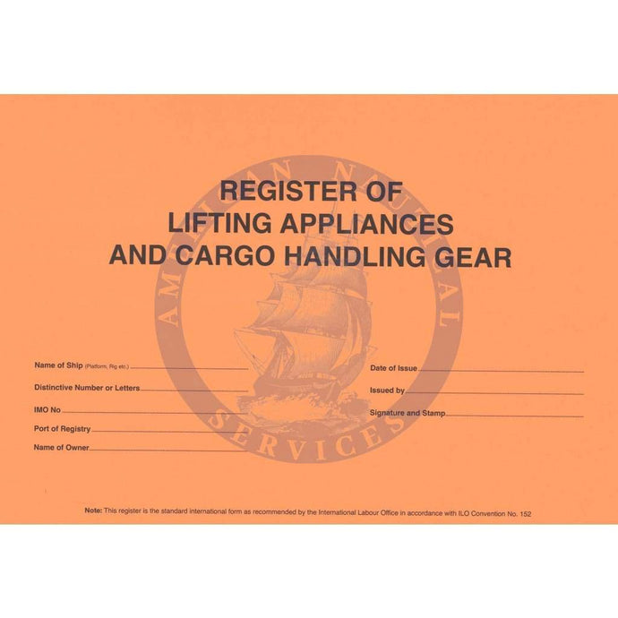 Register of Lifting Appliances & Cargo Handling Gear