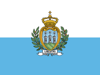 San Marino Country Flag