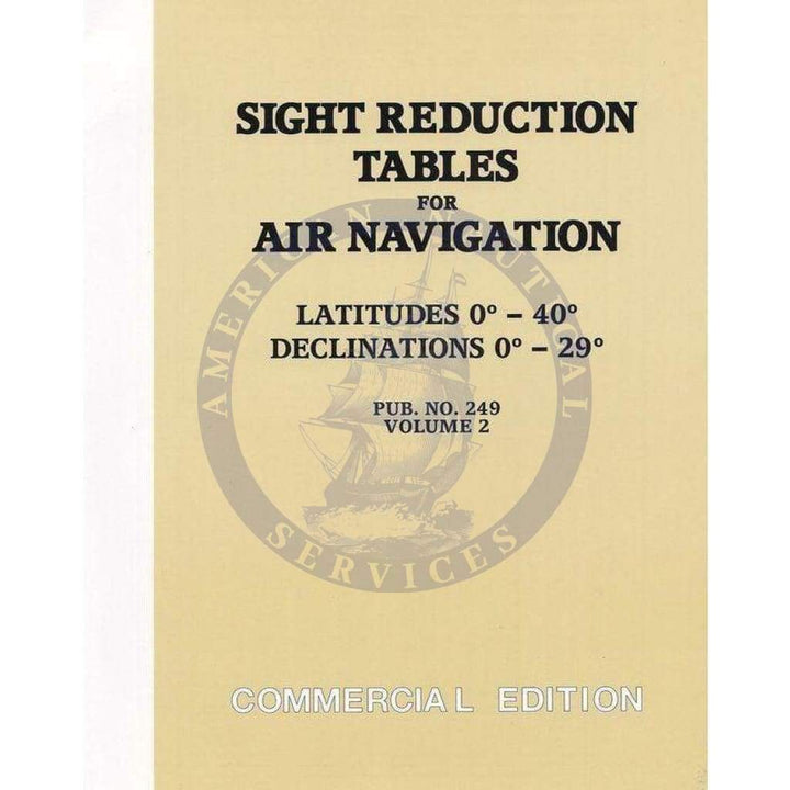 sight reduction tables for air navigation vol 1