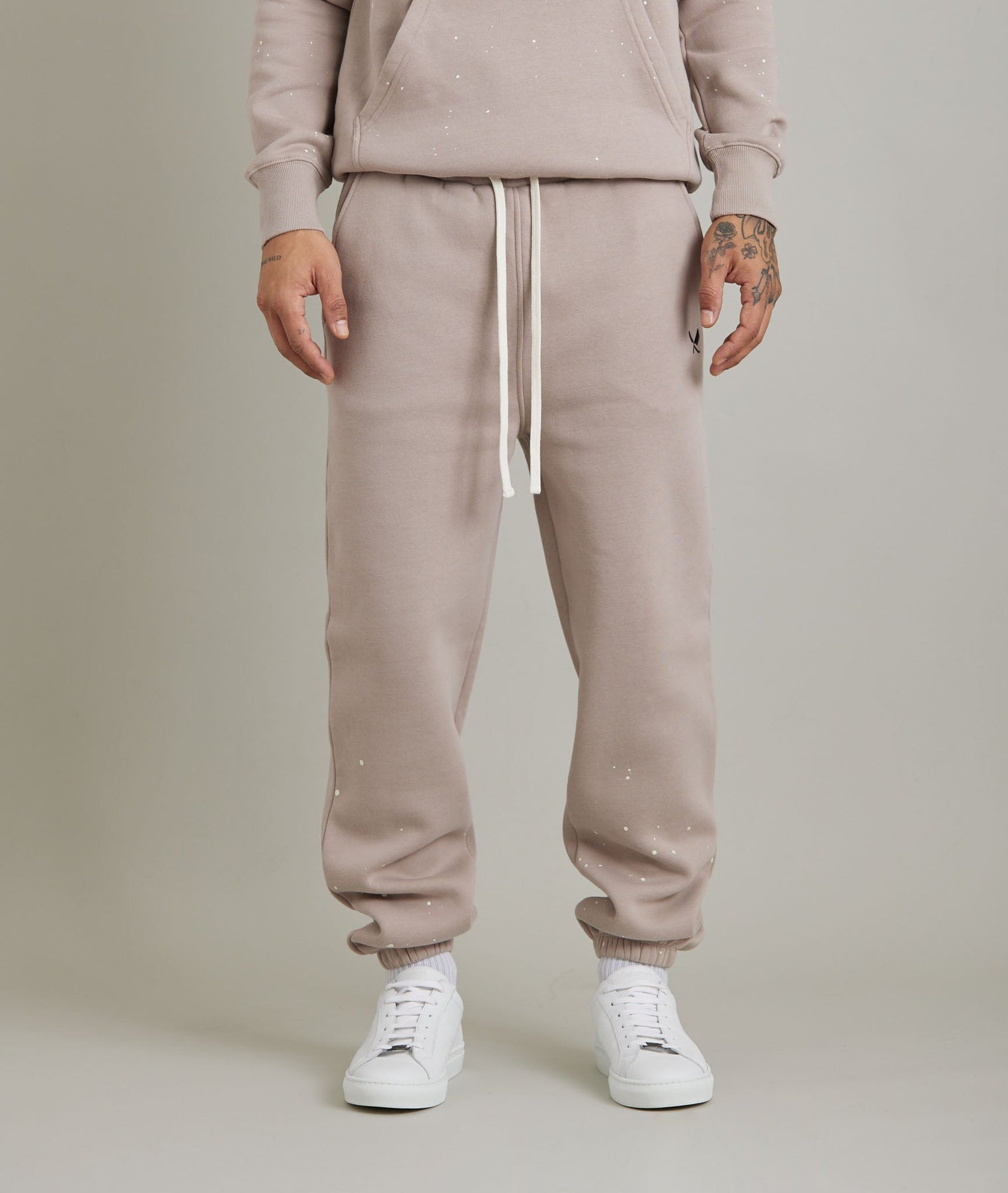 Distorted Straight Leg Joggers Grey