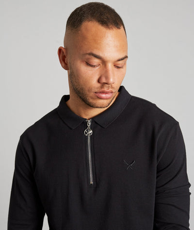 Classic Black Polo Shirt  Distorted People – Distorted People USA