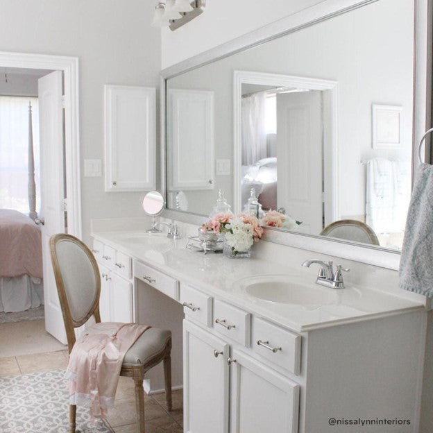 DIY Frame Your Bathroom Mirror Project